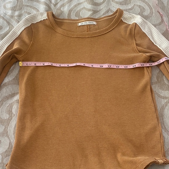 We The Free Goldenrod and Ivory Long Sleeve Top - Picture 4 of 6